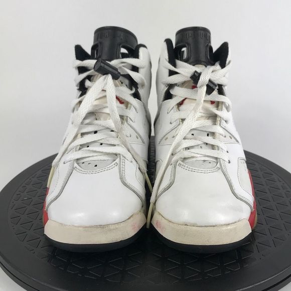 Nike Air Jordan 6 Retro White/Varsity Red 384665-102 Youth Size 4Y - Picture 2 of 12